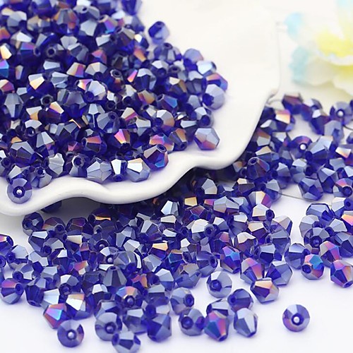 

DIY Jewelry 115 pcs Beads Glass Rainbow Red Green Light Blue Royal Blue Irregular Bead 0.4 cm DIY Necklace Bracelet