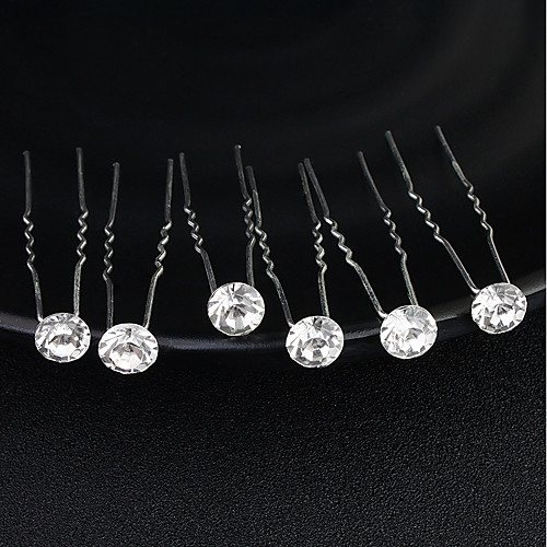 

Alloy with Rhinestone 6pcs Wedding / Special Occasion Headpiece