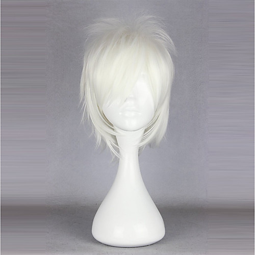 

Cosplay Wigs Men's Women's 14 inch Heat Resistant Fiber White Anime / Princess Lolita