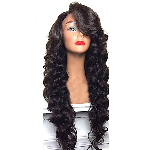 

Virgin Human Hair Remy Human Hair Glueless Lace Front Lace Front Wig style Brazilian Hair Body Wave Deep Wave Wig 130% 150% 180% Density with Baby Hair Natural Hairline African American Wig