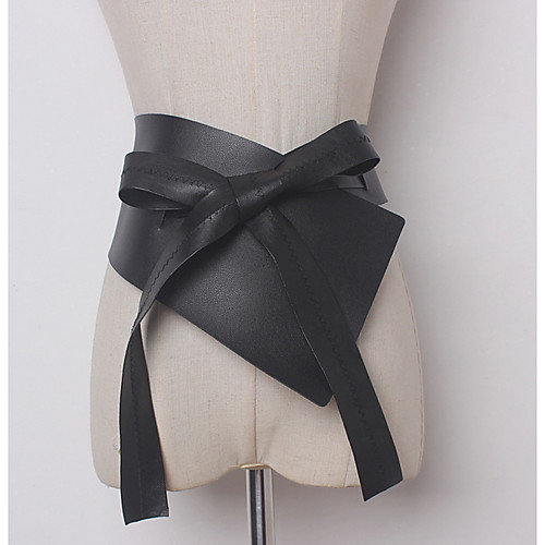 

Women's Active / Basic Leather / Fabric Wide Belt - Solid Colored