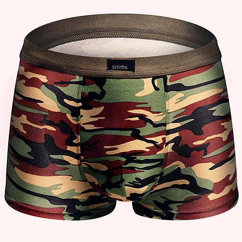 

Men's Print Super Sexy Boxer Briefs Camo / Camouflage 1 Piece Army Green M L XL