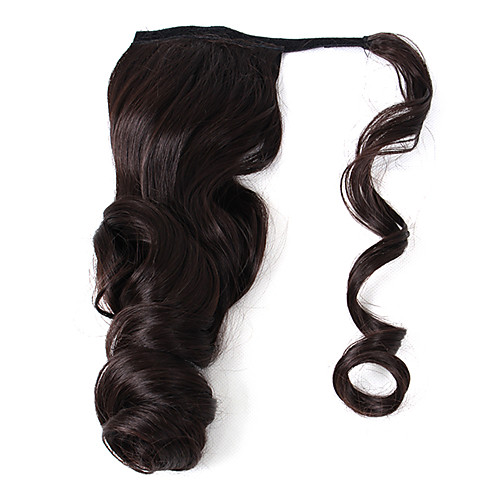 

Human Hair Extensions Ponytails Wavy Body Wave Synthetic Hair Hair Extension Clip In Daily