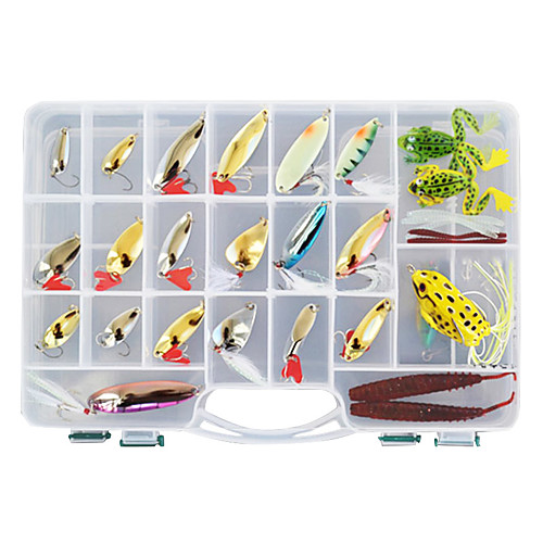 

138 pcs Lure kit Fishing Lures Spoons Jerkbaits Flies Minnow Crank Pencil Popper Bass Trout Pike Sea Fishing Freshwater Fishing Bass Fishing