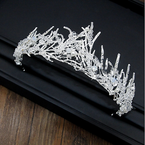 

Alloy Tiaras with Crystal 1pc Wedding / Special Occasion Headpiece