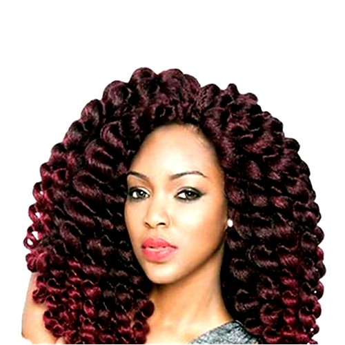 

Bouncy Curl Crochet Hair Braids Ombre Synthetic Hair Braids Short Braiding Hair 20 Roots / Pack Normally five to six packs are enough for a full head.