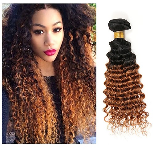 

6 Bundles Brazilian Hair Curly Deep Wave Virgin Human Hair 300 g Natural Color Hair Weaves / Hair Bulk 8-26 inch Auburn Natural Black Human Hair Weaves Odor Free Hot Sale Human Hair Extensions / 10A