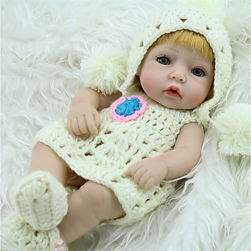 

NPKCOLLECTION 12 inch NPK DOLL Reborn Doll Baby lifelike Cute Hand Made Child Safe Non Toxic Full Body Silicone 28cm with Clothes and Accessories for Girls' Birthday and Festival Gifts / Lovely