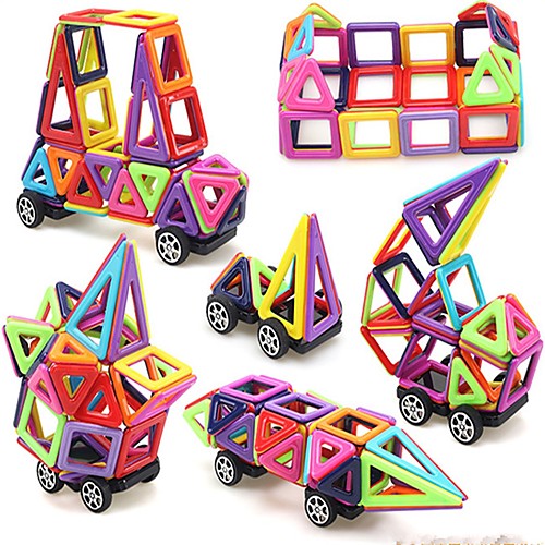 

Magnetic Blocks Magnetic Tiles Building Blocks Building Bricks 76 pcs Vehicles Car Transformable Artistic / Retro Building Toys Boys' Girls' Toy Gift / Kid's