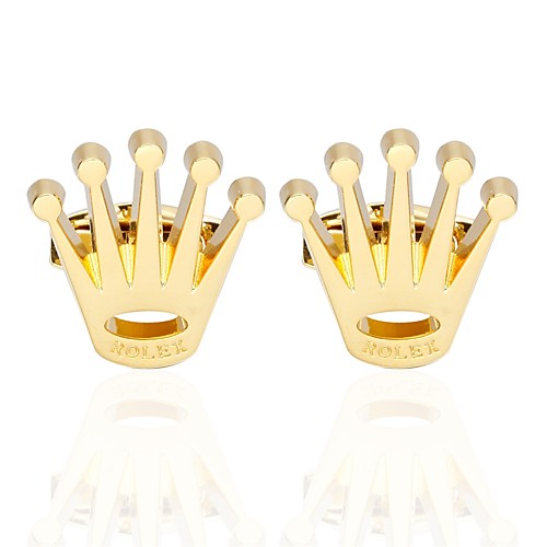 

Cufflinks Basic Fashion Brooch Jewelry Golden For Daily Formal