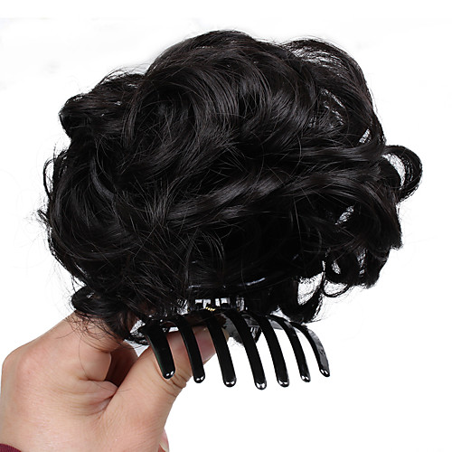 

chignons / Hair Piece Hair Bun Updo Drawstring Synthetic Hair Hair Piece Hair Extension Dark Brown / Medium Auburn