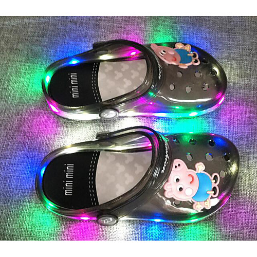 

Girls' Sandals LED Comfort PVC Leather Little Kids(4-7ys) Casual Black Blue Pink Spring Fall