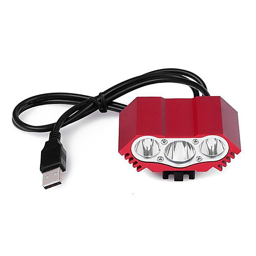 

LED Light 12000 lm LED LED Emitters 2 Mode with Battery, Charger & Adapter Fastness Walking Pro Youth Camping / Hiking / Caving Everyday Use Cycling / Bike Black Red