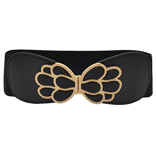 

Women's Active / Basic Leather / Fabric Wide Belt