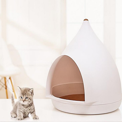 

Cat Dog Beds Tent Cave Bed Mini Pet Baskets Plastics Solid Colored White