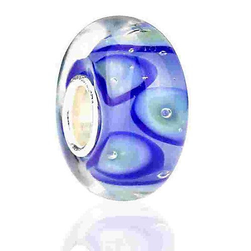 

DIY Jewelry 1 pcs Beads Coloured Glaze Alloy Blue Round Bead 0.2 cm DIY Necklace Bracelet