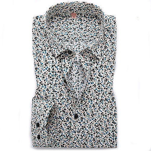 

Men's Shirt Long Sleeve Daily Tops Cotton Simple White Light gray