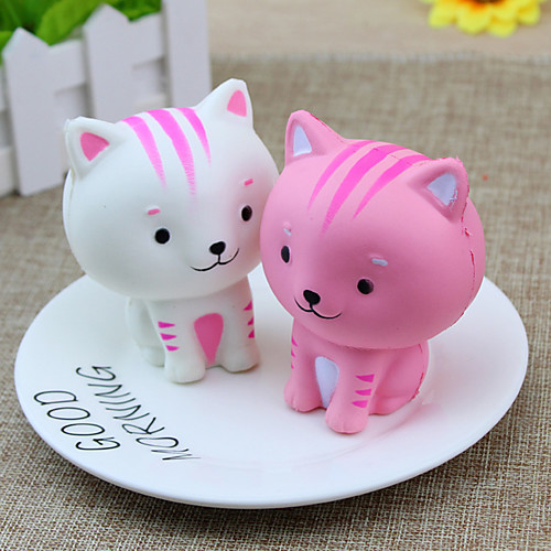 

Squishy Squishies Squishy Toy Squeeze Toy / Sensory Toy Jumbo Squishies Stress Reliever 1 pcs Cat Animal Stress and Anxiety Relief Super Soft Slow Rising For Kid's Adults' Boys' Girls' Gift Party