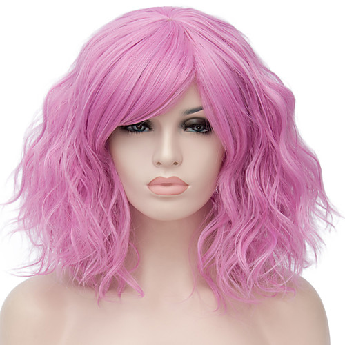 

Synthetic Wig Water Wave Kardashian Water Wave Wig Blonde Pink Short Light golden Pink / Purple Light Brown Purple / Blue Rose Gold Synthetic Hair Women's Red Blue Blonde