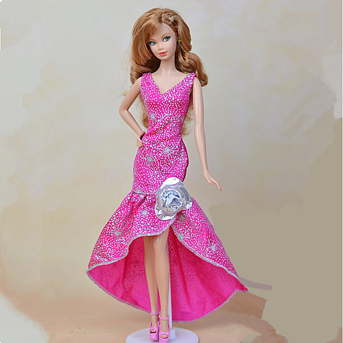 

Doll Dress Dresses for Barbie Doll Fashion Textile Elastic Satin Poly / Cotton Handmade Toy for Girl's Birthday Gifts / Kids