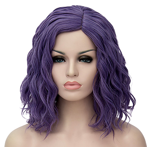 

Synthetic Wig Wig Purple Synthetic Hair Women's Purple