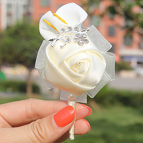 

Wedding Flowers Boutonnieres Wedding / Event / Party Satin 2.76(Approx.7cm)