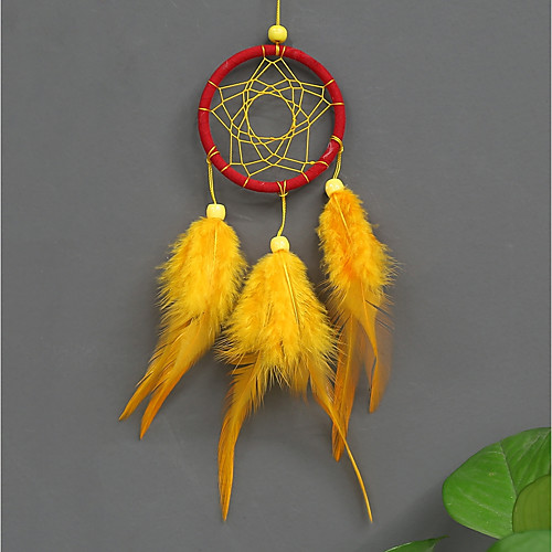 

Handmade Dream Catchers With Feather Traditional Wall Hangings Decoration