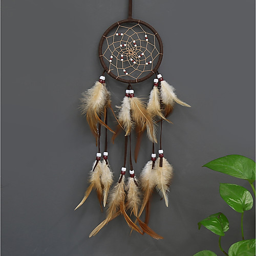 

Handmade Dream Catchers With Feather Traditional Wall Hangings Decoration