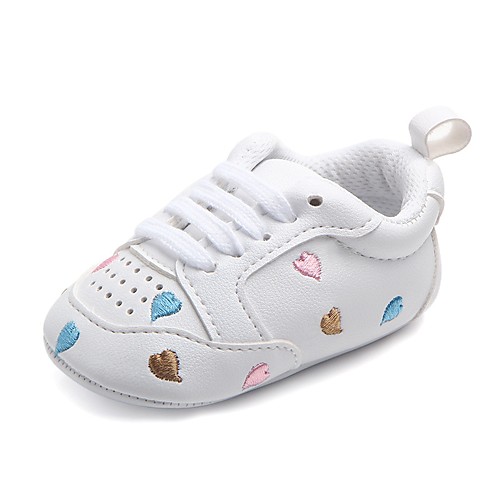 

Girls' Flats Comfort First Walkers Crib Shoes Leatherette Casual Outdoor Gore Pink Rainbow Spring Fall
