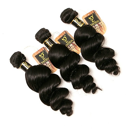 

3 Bundles Brazilian Hair Loose Wave Human Hair 300 g Natural Color Hair Weaves / Hair Bulk Human Hair Weaves Human Hair Extensions / 8A