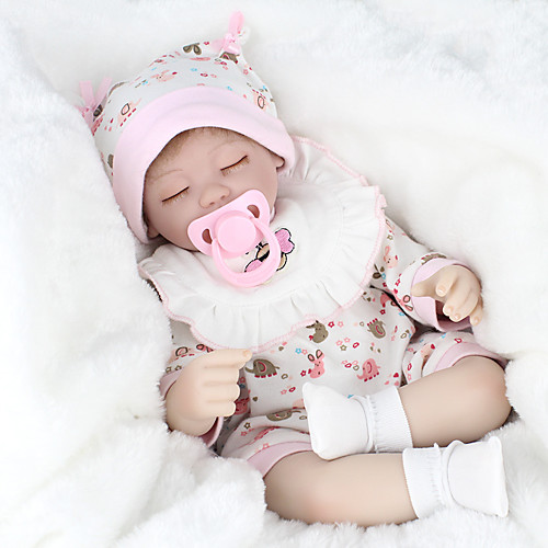 

NPKCOLLECTION 18 inch NPK DOLL Reborn Doll Baby lifelike Cute Hand Made Child Safe Non Toxic with Clothes and Accessories for Girls' Birthday and Festival Gifts / Kid's / Parent-Child Interaction