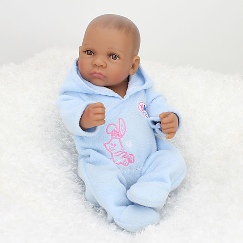 

NPKCOLLECTION 12 inch NPK DOLL Reborn Doll Baby African Doll lifelike Cute Hand Made Child Safe Non Toxic Full Body Silicone 28cm with Clothes and Accessories for Girls' Birthday and Festival Gifts