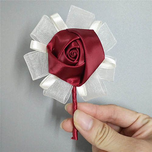 

Wedding Flowers Boutonnieres Wedding / Event / Party Satin 4.33(Approx.11cm)