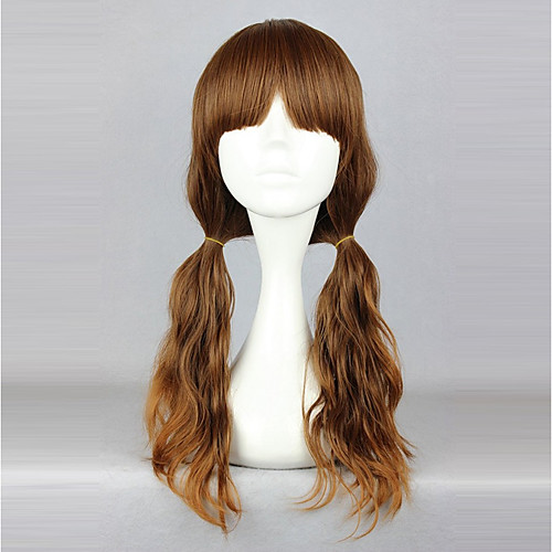 

Cosplay Wigs Men's Women's 24 inch Heat Resistant Fiber Brown Anime