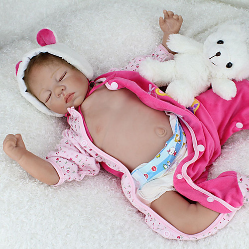 

NPKCOLLECTION 22 inch NPK DOLL Reborn Doll Baby & Toddler Toy Baby Reborn Baby Doll lifelike Cute Hand Made Child Safe Non Toxic 3/4 Silicone Limbs and Cotton Filled Body with Clothes and Accessories