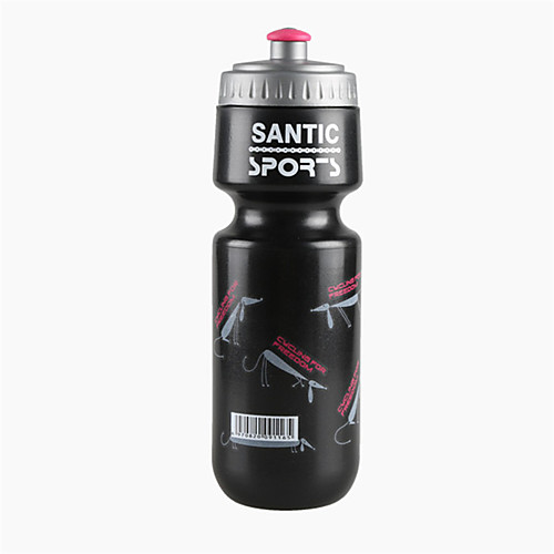 

SANTIC Bike Sports Water Bottle Portable Wearable Non Toxic BPA Free Eco-Friendly For Cycling Bicycle Road Bike Mountain Bike MTB Poly Black