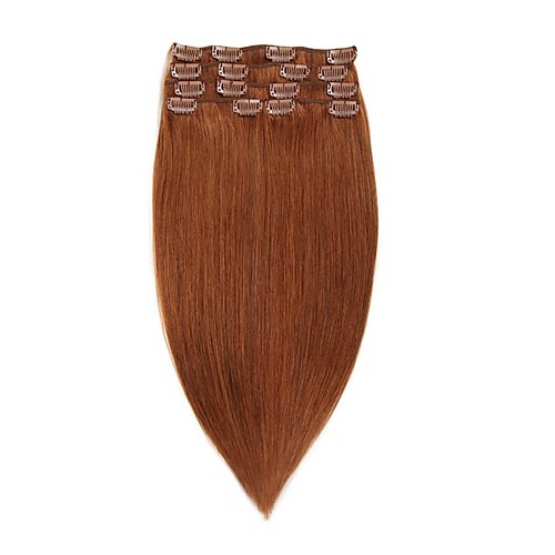 

Clip In Human Hair Extensions 7Pcs/Pack 70g/pack Medium Brown/Strawberry Blonde Medium Brown/Bleach Blonde Golden Brown/Bleach Blonde