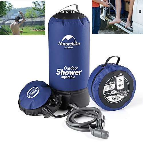 

Shower Water Bag Handshower Included Portable Travel Solar Powered Shower PVC(PolyVinyl Chloride) ABS Camping / Hiking / Caving Naturehike Grey Dark Blue 1 pcs