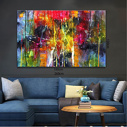 

Oil Painting Handmade Hand Painted Wall Art Home Decoration Décor Living Room Bedroom Abstract Landscape Modern Contemporary Rolled Canvas Rolled Without Frame