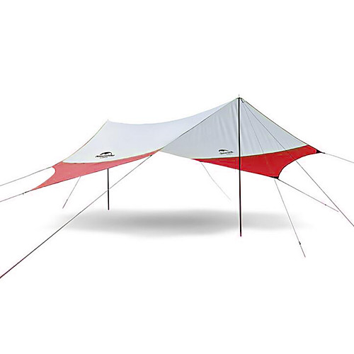 

Naturehike 4 person Camping Shelter Outdoor Rain Waterproof Mountaineering UV Protection Single Layered Poled Camping Tent >3000 mm for Camping / Hiking Terylene 520460 cm