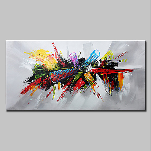 

Oil Painting Hand Painted Horizontal Abstract Pop Art Modern Stretched Canvas