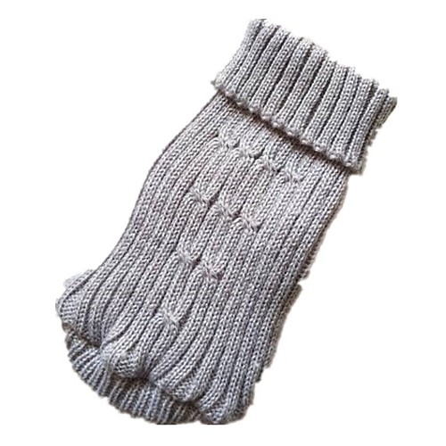 

Dog Sweater Puppy Clothes Jacquard Simple Style Dog Clothes Puppy Clothes Dog Outfits Purple Gray Costume for Girl and Boy Dog Acrylic S M L