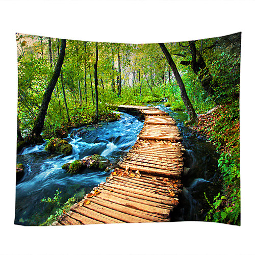 

Garden Theme Landscape Wall Decor 100% Polyester Contemporary Modern Wall Art, Wall Tapestries Decoration