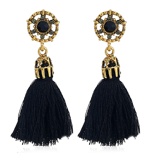

Women's Drop Earrings Dangle Earrings Tassel Ladies Tassel Vintage Bohemian Boho Earrings Jewelry Black / Gray / Red For Party / Evening Masquerade
