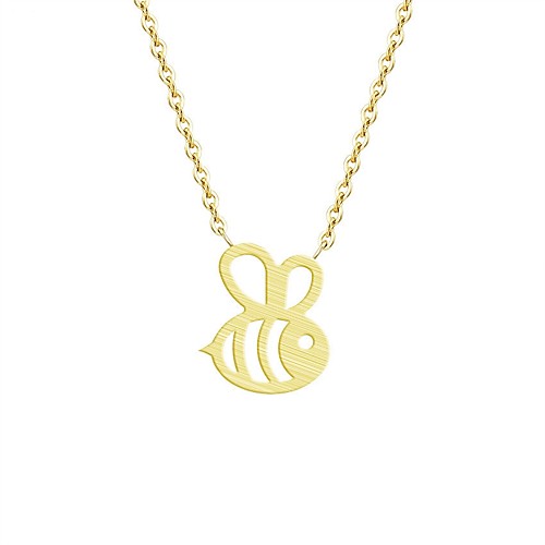 

Women's Pendant Necklace Bee Ladies Fashion Alloy Gold Silver Necklace Jewelry For Daily Work