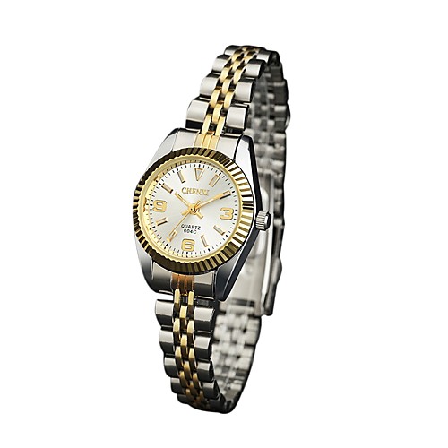 

Women's Luxury Watches Casual Watch Japanese Quartz Silver / Gold 30 m Casual Watch Analog Ladies Casual - Golden White Black