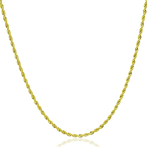 

Men's Women's Chain Necklace Rock Fashion Copper Gold Necklace Jewelry 1pc For Gift Daily