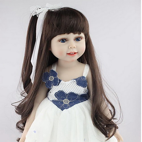 

NPKCOLLECTION 18 inch NPK DOLL Reborn Doll Girl Doll Baby Girl Newborn lifelike Cute Child Safe Non Toxic Silicone with Clothes and Accessories for Girls' Birthday and Festival Gifts