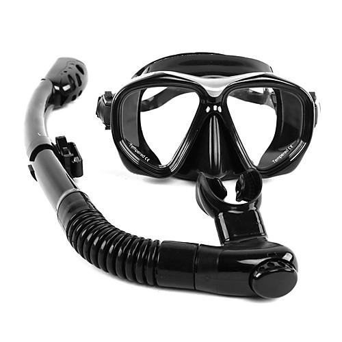 

WHALE Snorkeling Set Diving Package - Diving Mask Snorkel - Anti Fog Dry Top Adjustable Strap Swimming Diving Scuba Silicone Glass Rubber For Adults