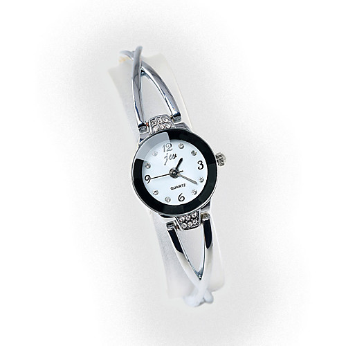 

Women's Bracelet Watch Quartz Silver / Gold Casual Watch Imitation Diamond Analog Ladies Fashion - Gold Silver Black / Silver